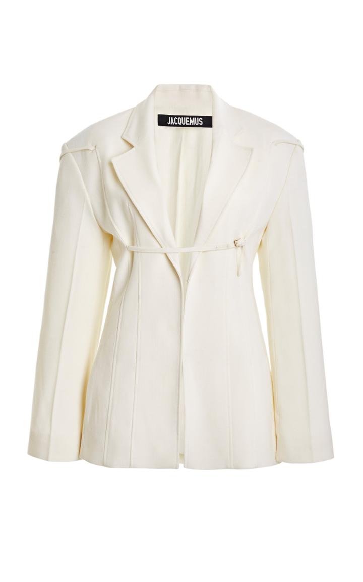 Jacquemus Sauge Belt-detailed Wool-blend Blazer