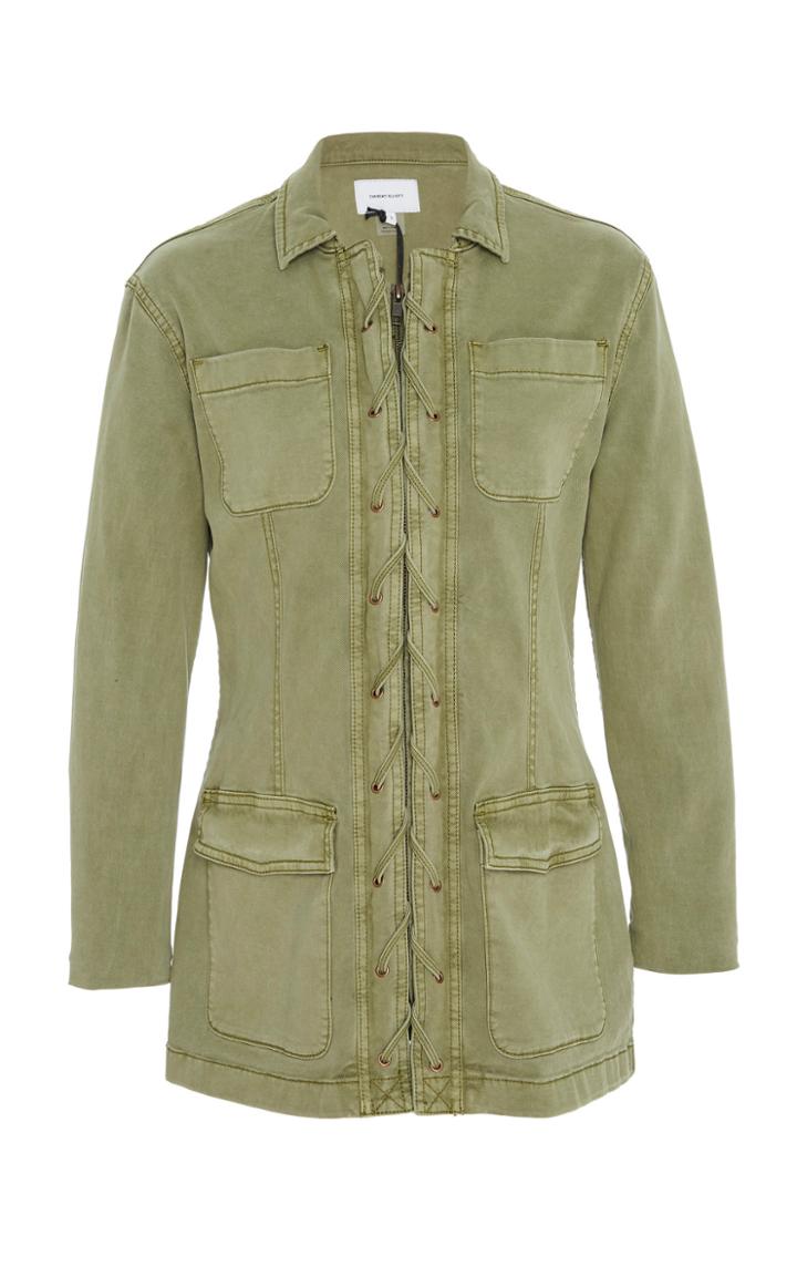 Current/elliott Laced Cotton-blend Jacket