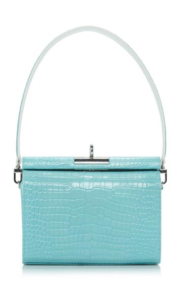 Gu De Gemma Embossed Leather Bag
