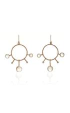 Margery Hirschey Moonstone And Diamond Orbit Earrings