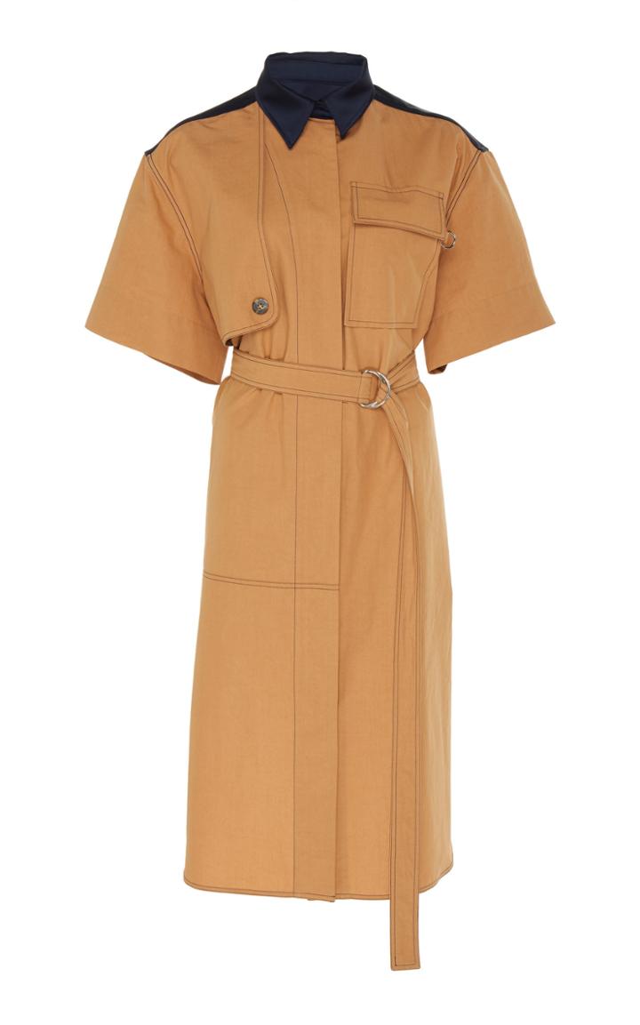 Cdric Charlier Belted Cotton Dress