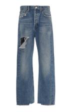Agolde Distressed Rigid High-rise Jeans