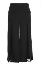 Elie Saab Gabardine Stretch Midi Skirt