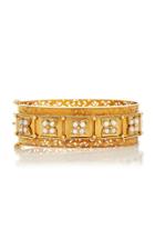 Simon Teakle Antique 15k Gold And Pearl Bangle