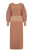 Moda Operandi Bassike Balloon-sleeve Linen Midi Dress