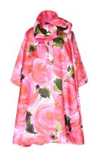 Richard Quinn Cape-effect Floral-print Gabardine Coat