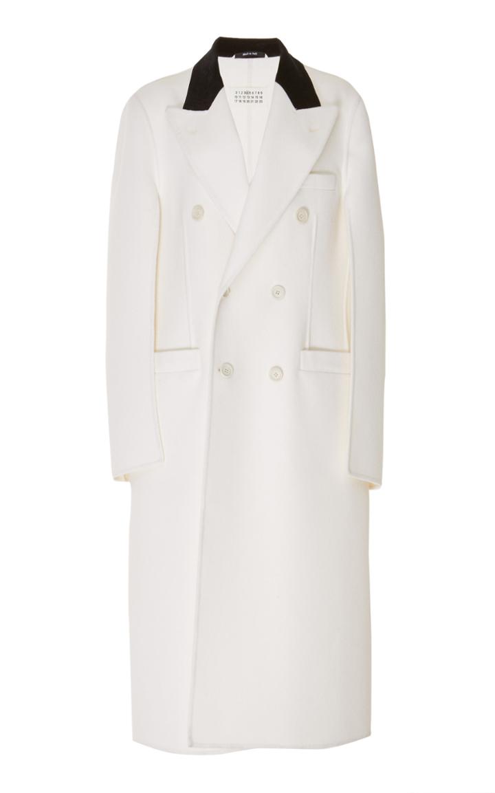 Maison Margiela Double Breasted Wool-blend Coat