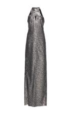 Lanvin Embellished Neckline Gown