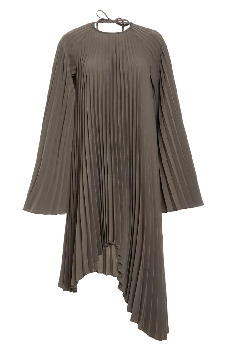 Beaufille Filla Asymmetric Pliss Midi Dress