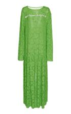 Mm6 Embrodiered Lace Maxi Dress