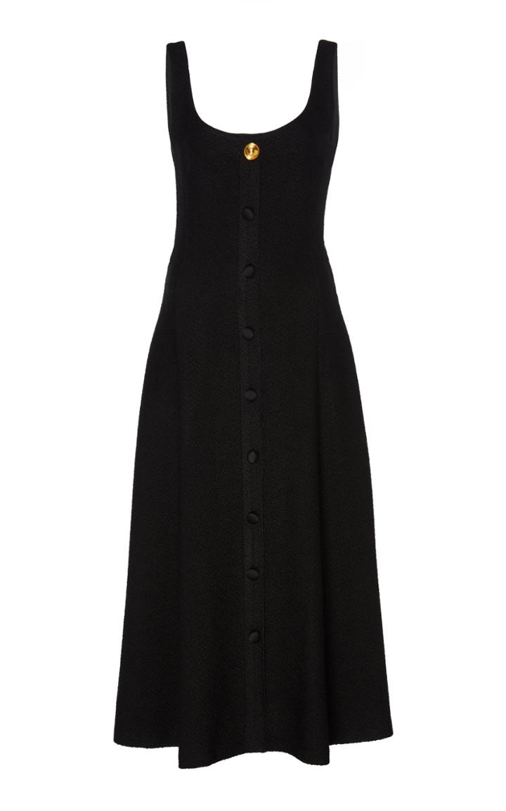 Moda Operandi Adam Lippes Scoop Neck Boucle Flare Dress Size: 0