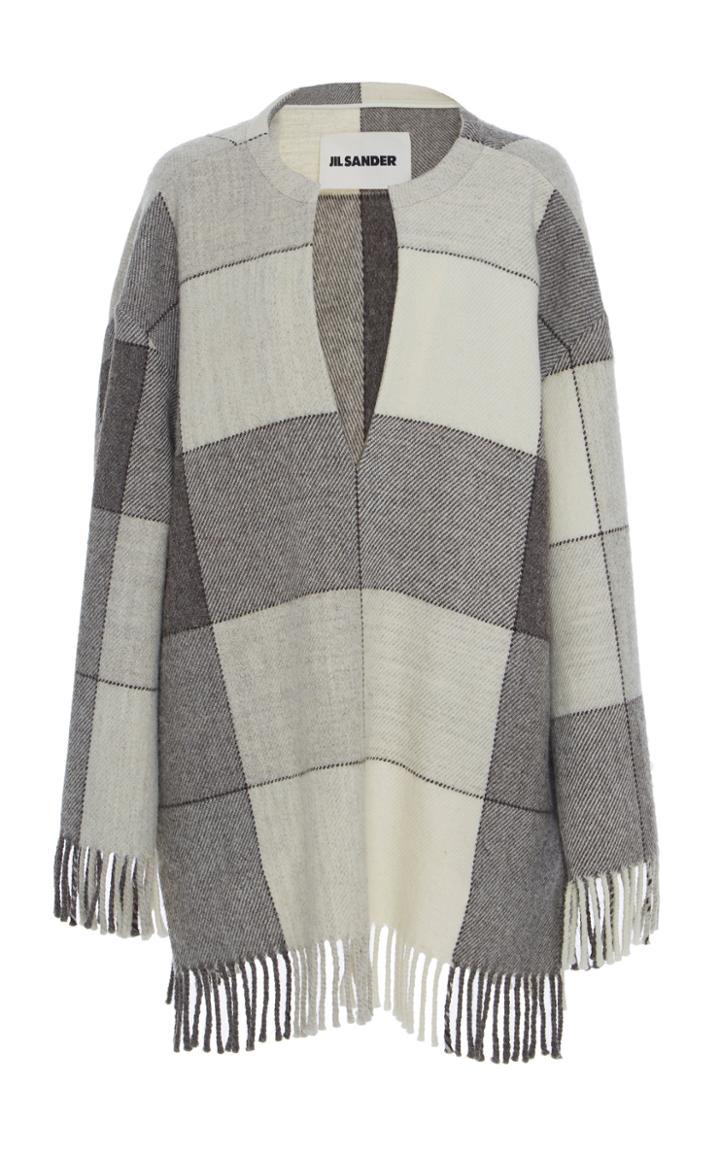 Jil Sander Lyra Deep V Wool Top