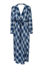 Jonathan Simkhai Plaid Diamond Western Dress