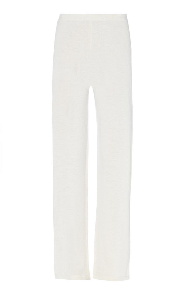 Moda Operandi Tuinch Silk-blend Knit Straight-leg Pants Size: S
