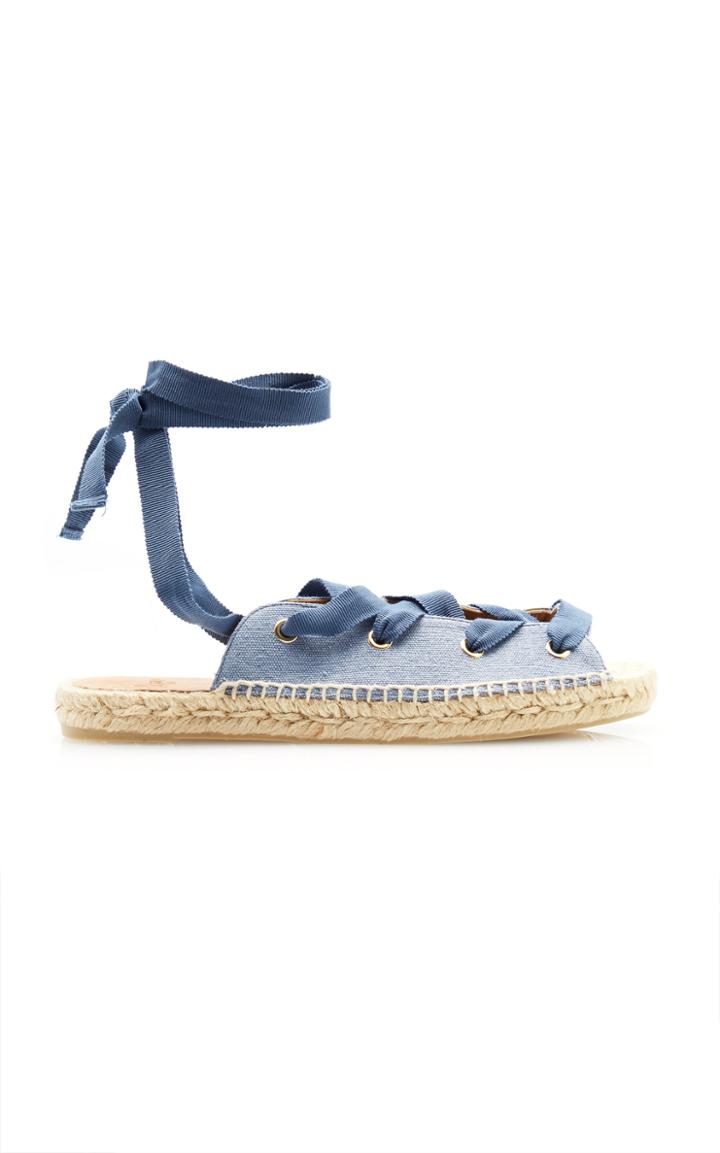 Castaer Canvas Two Tone Sandals