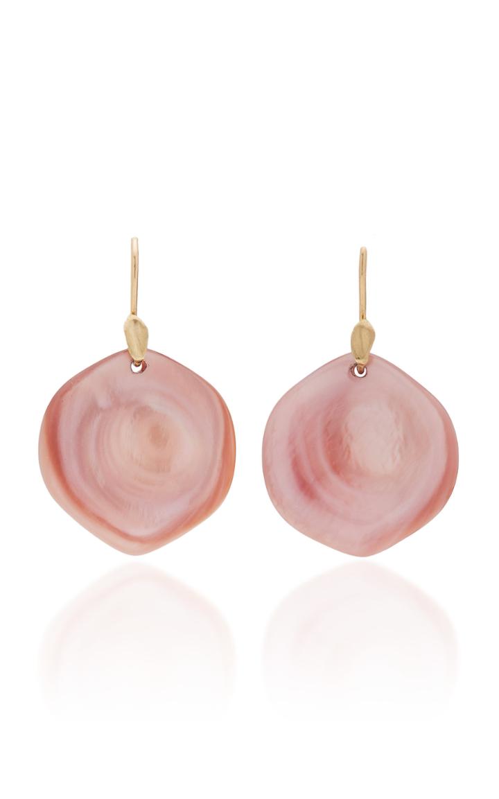 Annette Ferdinandsen M'o Exclusive: Mother Of Pearl Rose Petal Earrings