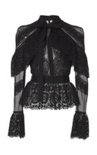 Zuhair Murad Cape Overlay Tulle Top