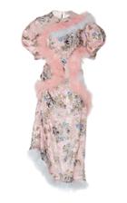 Preen By Thornton Bregazzi Nataline Feather Embellished Midi Dress