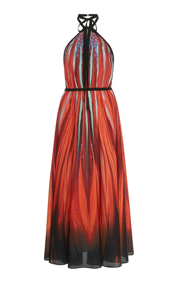 Elie Saab Halter Midi Dress