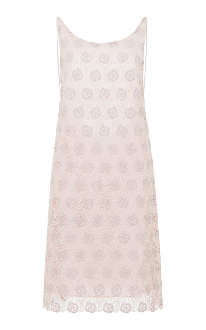 Luisa Beccaria Macram Lace Short Dress