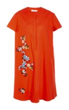Dice Kayek Embroidered And Beaded Floral Macram Short Sleeve Dress