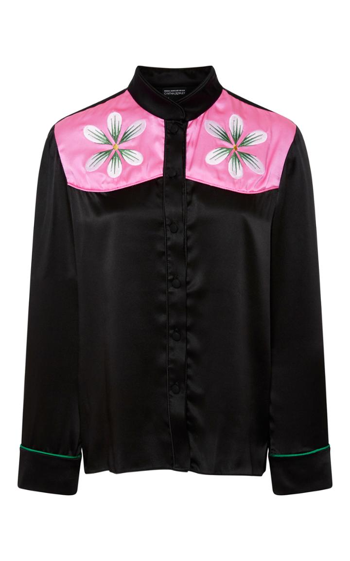 Cynthia Rowley Floral Embroidered Top