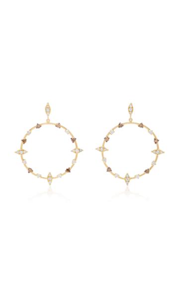 Carolina Neves 18k Gold Diamond Hoop Earrings