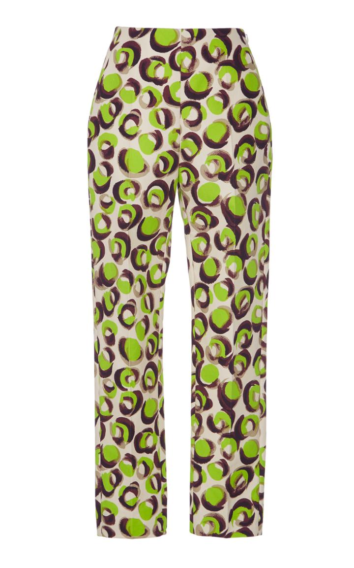 Delpozo Printed Straight Leg Pant