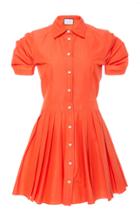 Alexis April Pleated Cotton-blend Mini Dress