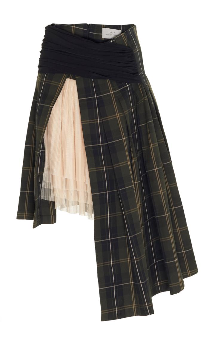 Preen By Thornton Bregazzi Valerie Deconstructed Asymmetric Skirt