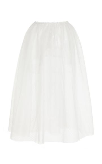 Ryan Lo Polka-dot Tulle Midi Skirt