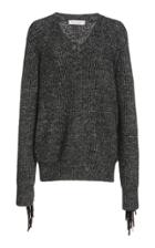 Moda Operandi Michael Kors Collection Fringed Cotton-cashmere Sweater