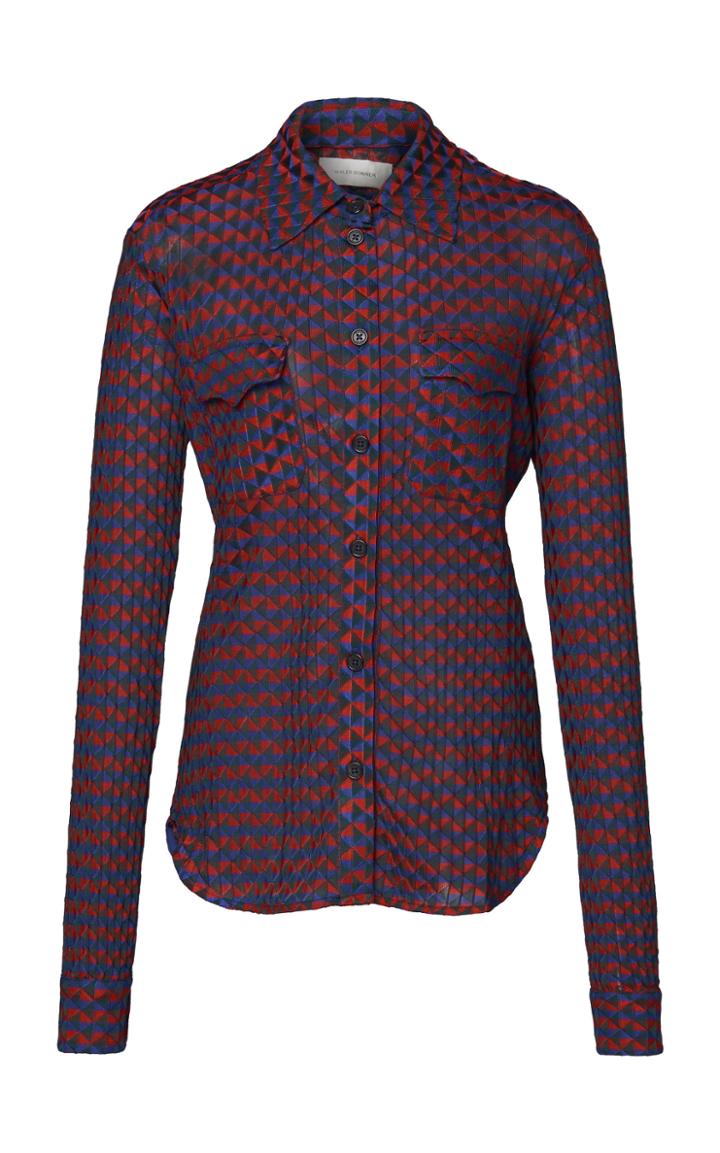 Wales Bonner Jacquard-knit Shirt Size: 38