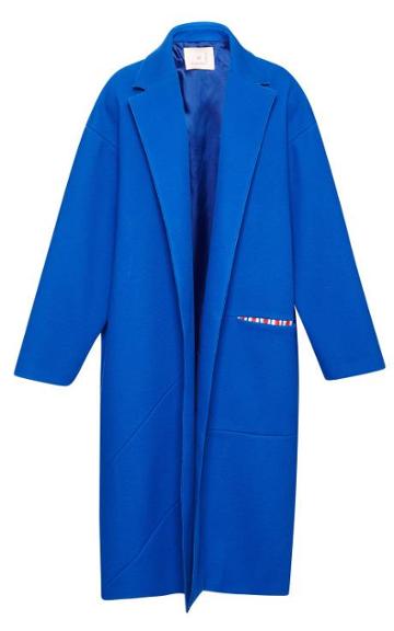 Preorder Roksanda Ilincic Royal Blue Larkin Coat
