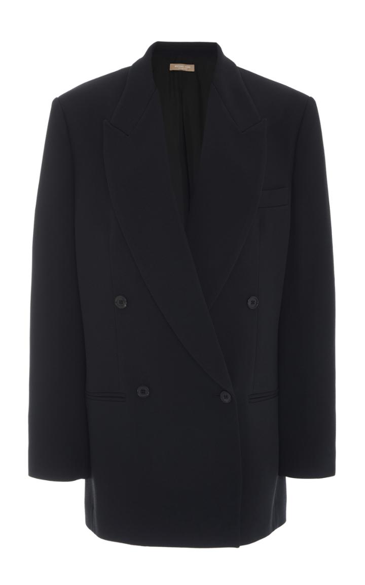 Michael Kors Collection Double Crepe-sable Blazer