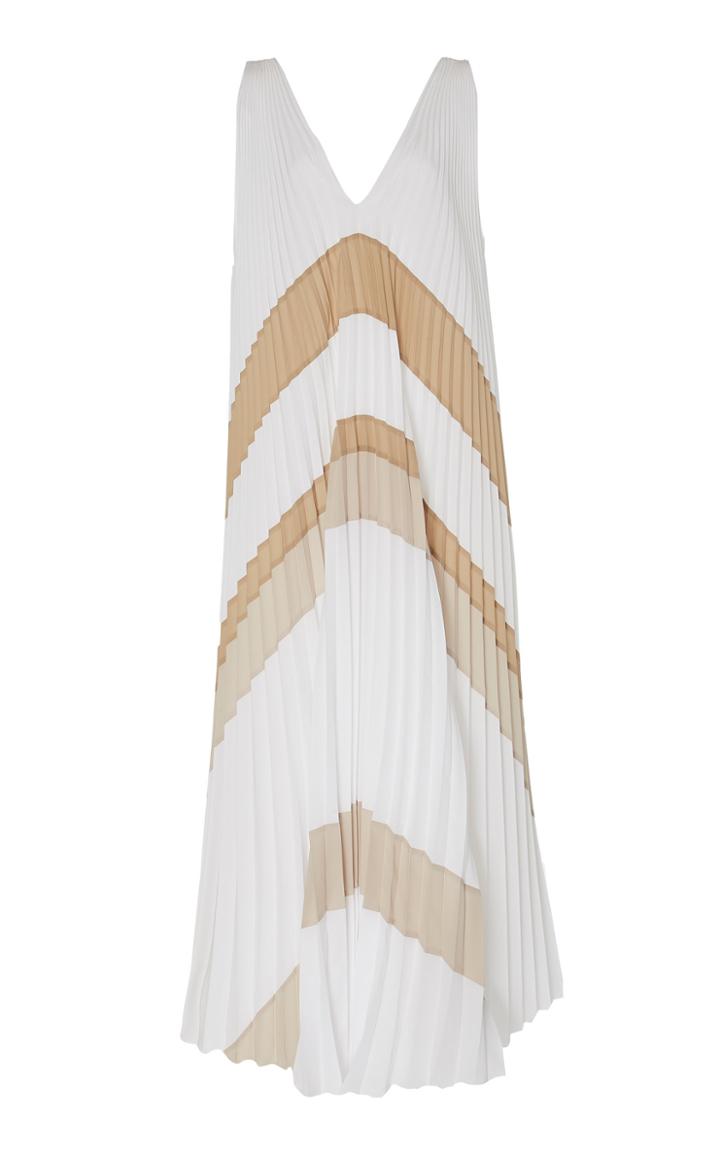 Tome Pleated Pliss Maxi Dress