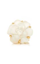 Vintage Chanel Jewelry Agate Flower Ring