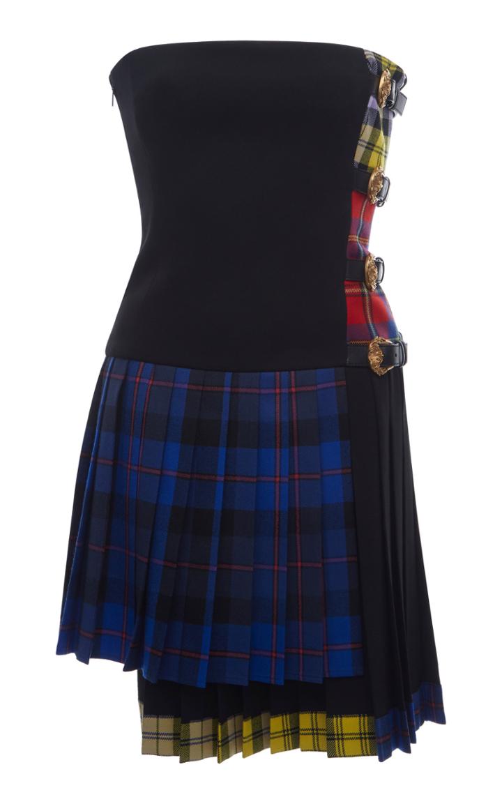 Versace Tartan Mini Dress
