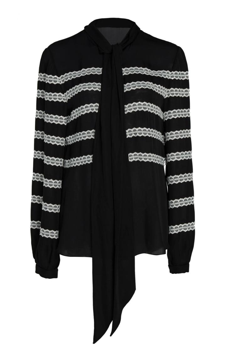 Jenny Packham Toledo Necktie Georgette Blouse