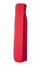 Cushnie Strapless Paneled Silk-crepe Jumpsuit