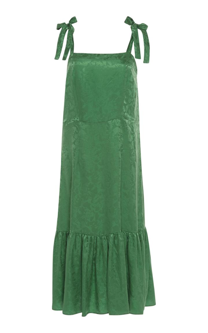 Warm Centre Jacquard Shoulder-tie Dress