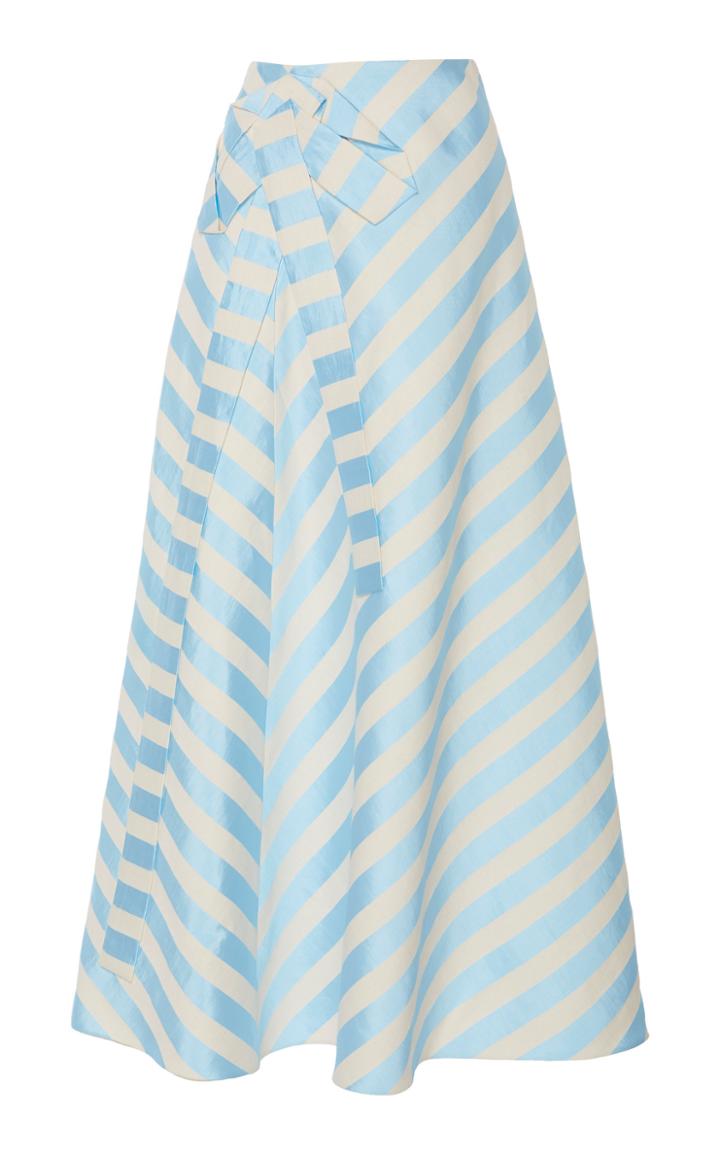 Delpozo A-line Striped Skirt