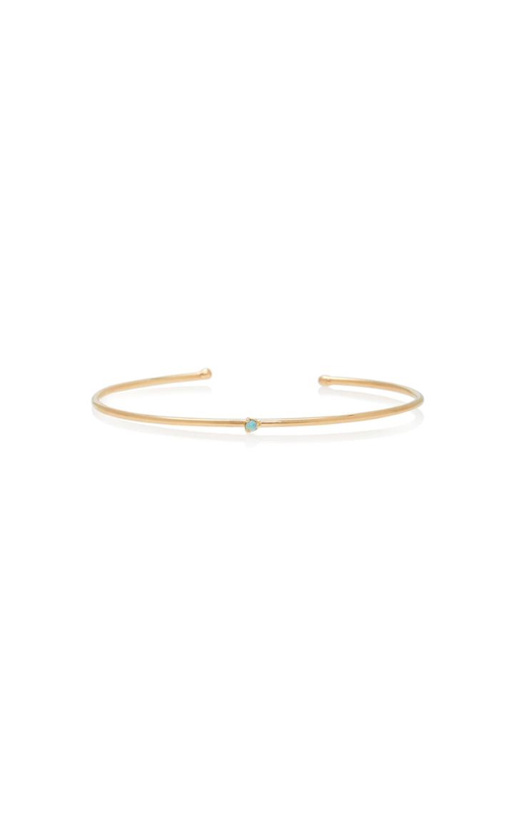 Wwake Single Opal Stone Cuff