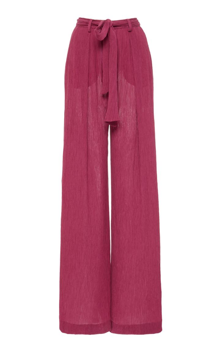 Moda Operandi Gabriela Hearst Thomazia Cotton-silk Blend Wide-leg Pants Size: 38