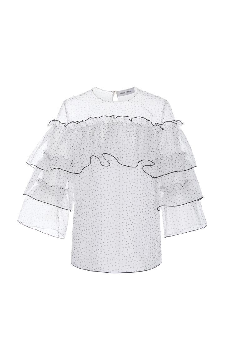 Prabal Gurung Tiered Ruffle Blouse
