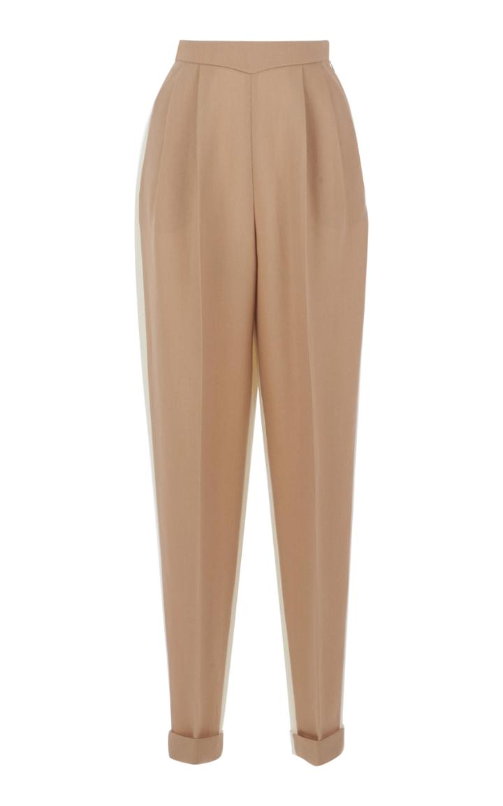 Delpozo Bicolor Pleated Pants