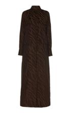 For Restless Sleepers Lanira Zebra Jacquard Maxi Dress