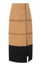 Moda Operandi Gabriela Hearst Lyssa Herringbone-stitch Cotton Midi Skirt Size: 40