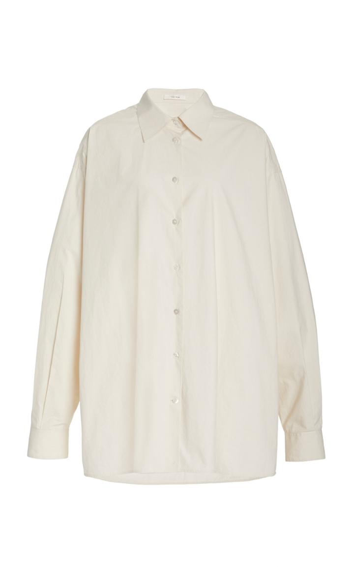 Moda Operandi The Row Gianluca Oversized Organic Cotton-silk Shirt