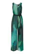 Max Mara Printed Wide-leg Silk-chiffon Jumpsuit